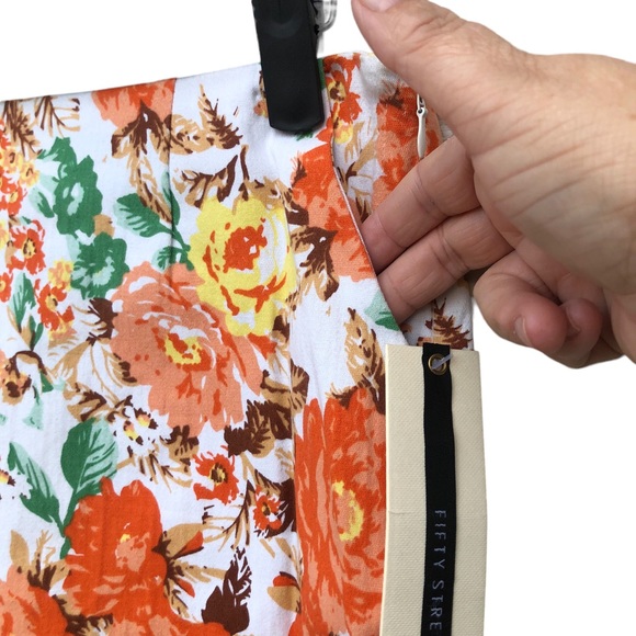 Fifty Street Orange & Yellow Floral Shorts New - Picture 3 of 5